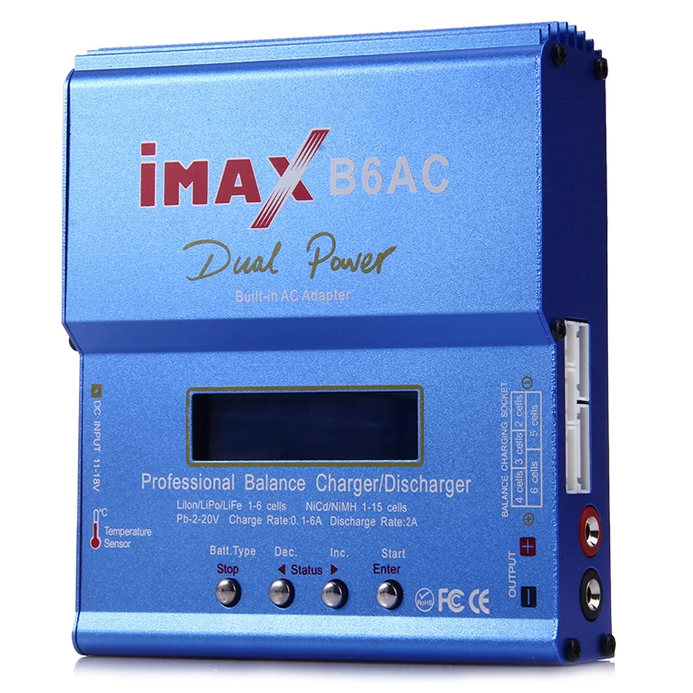 

iMAX B6AC LCD Screen Digital RC Lipo NiMh Battery Balance Charger Discharger with Digital LCD Screen EU Plug