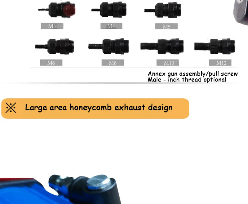 Автоматический Потяните заклепки пистолет клепальщики применимо к M3-M12 заклепки гайка пневматические клепальные гайки пистолет M2312