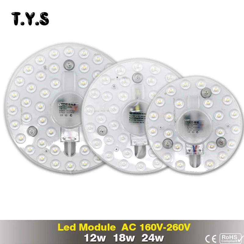 

LED Bulb 12w 18w 24w SMD 2835 For Module 220V Panel Light Modern Ceiling Lamp Led Downlight Driver Led Energy Saving Wall Lamp