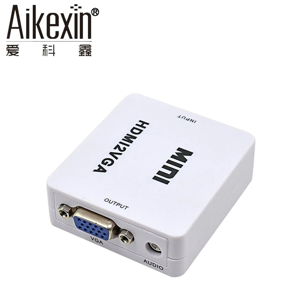Адаптер Aikexin Mini HDMI VGA с аудиоразъемом 3 5 мм Переходник мама папа|mini hdmi to vga|mini hdmihdmi vga