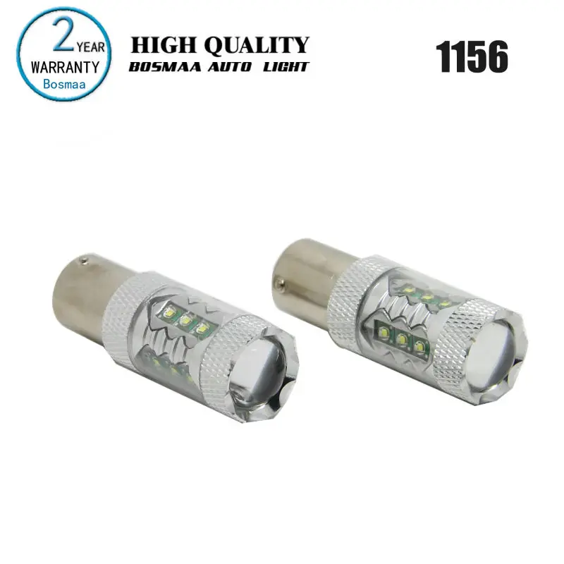 2 шт. 1156 1141 P21W BA15S 7506 80 Вт с XPEchips высокомощный Автомобильный светодиодный сигнал