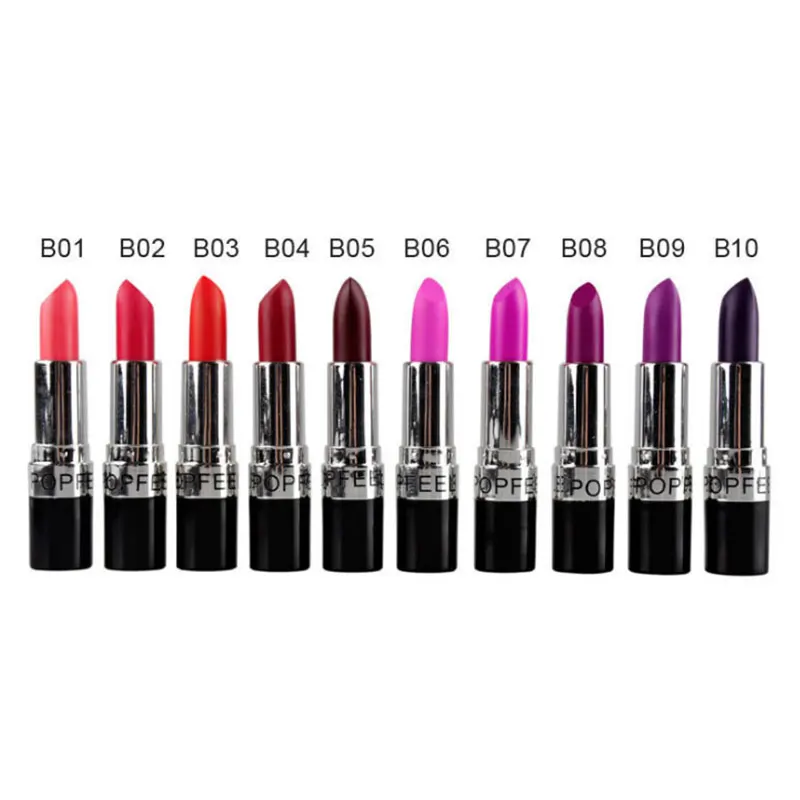 

20 color lipstik matte luxury glitter brand lipstick makeup lot