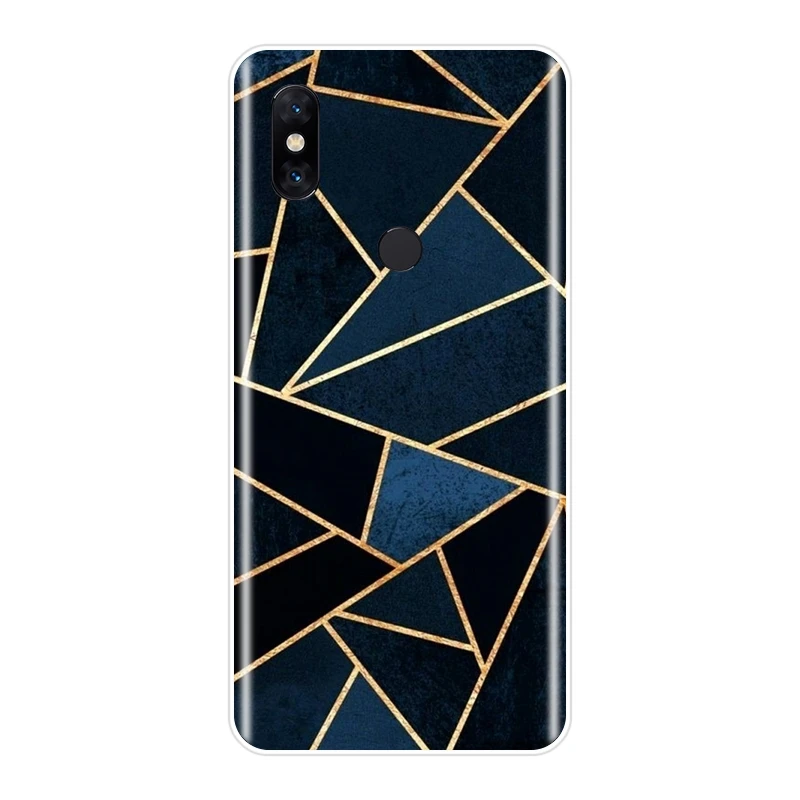 Чехол для Xiaomi Mi Note Mix 1 2 2S 3 Роскошная Геометрическая Эстетическая крутая Мягкая