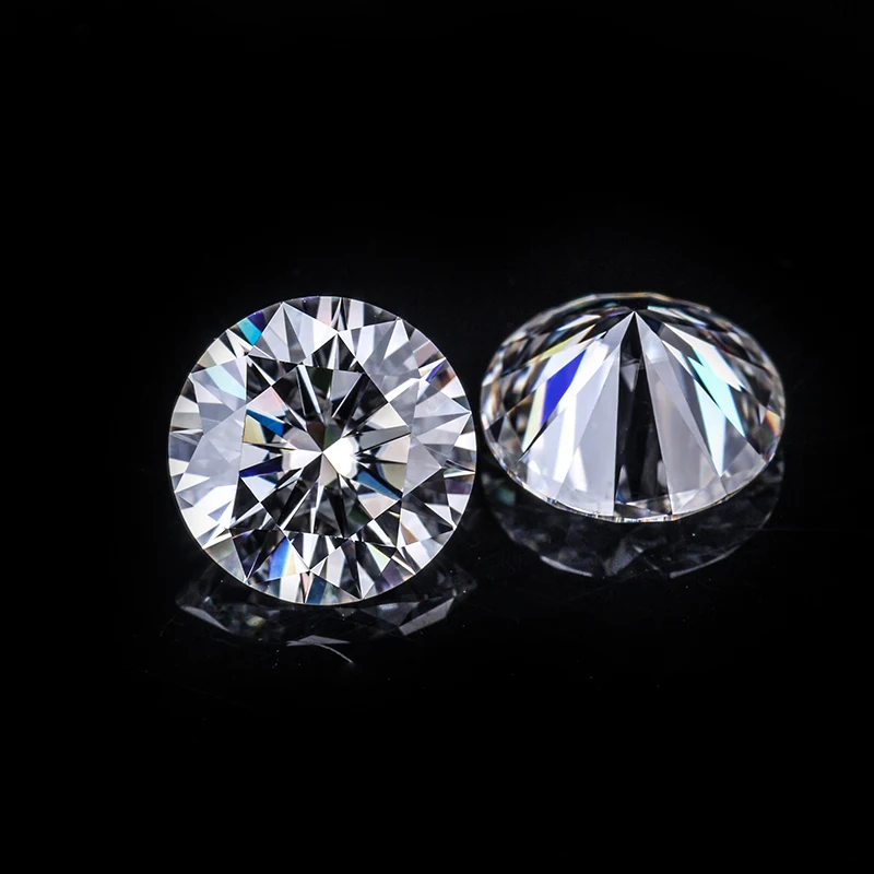 

Round 8mm 2carat normal white Color, green,champagne, blue color Moissanites Loose Stone VVS Excellent Cut