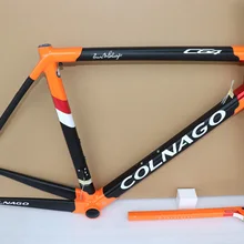 Горячее предложение! Распродажа! T1100 UD матовый-глянцевый черный оранжевый Colnago C64 карбоновая рама для дорожного велосипеда с 12 цветами на выбор