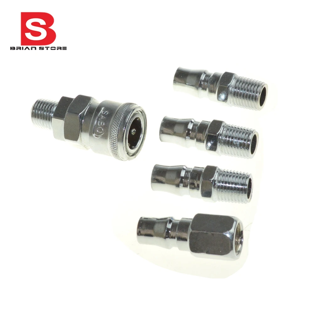 

1/4 Quick Coupler Set Male Socket Connector Female and Male Plug