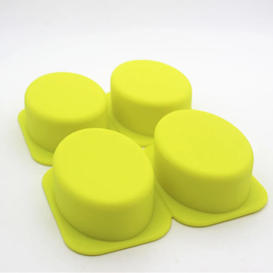 

4 even elliptical mechanism soap mold cake decoration mould chocolate making tool Round Oval Soap Silicone Molds