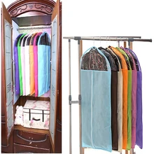 Чехол для одежды для защиты от пыли на молнии сумка для хранения одежды костюм защитный чехол для костюма Домашний Органайзер нетканое ремесло 1 шт