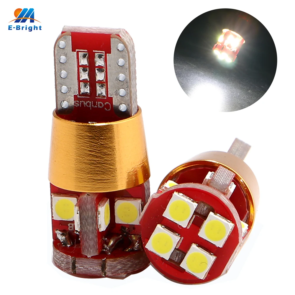 YM E-Bright 2 шт T10 3030 12 SMD светодиод шина может свет без ошибок авто лампы DC 12V 24V