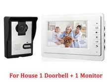 YobangSecurity 7 Inch Wired Video Door Entry System Home Security Camera Video Door Intercoms 1-camera 1-monitor Night Vision