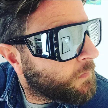 

New Square Men Sunglasses 2019 Vintage Brand Women Personality Four Lenses Mirror Shades Steampunk oculos masculino UV400