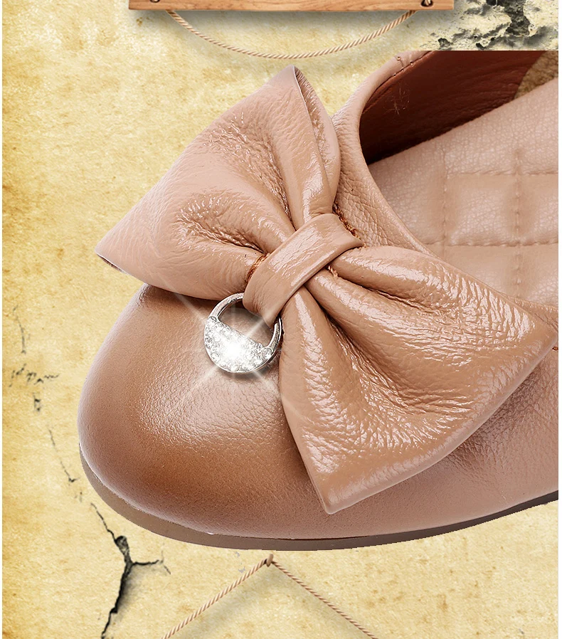 GKTINOO/обувь из натуральной кожи; женские туфли с бантиками-бабочками; женские балетки на плоской подошве; сезон осень-зима; повседневная обувь на плоской подошве; женские мокасины