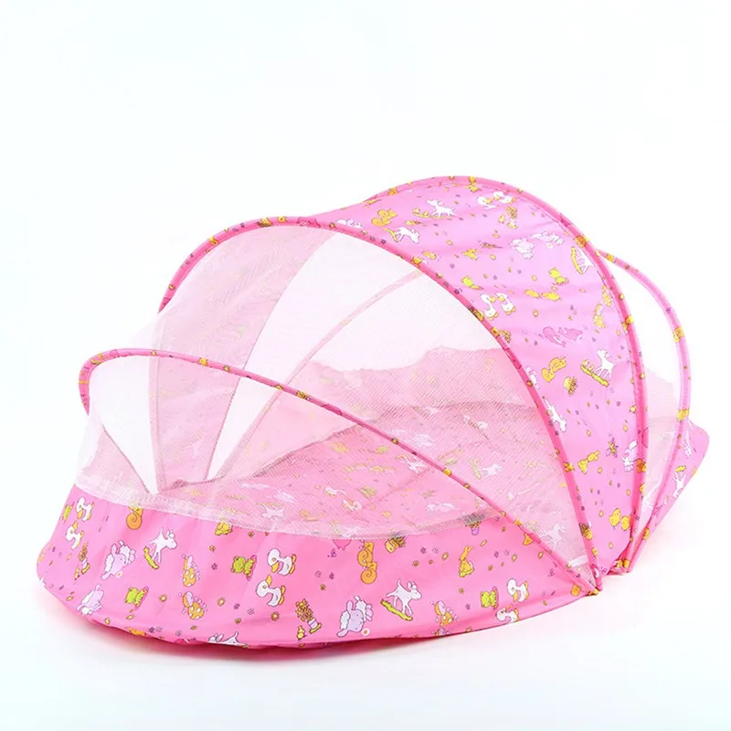 MOTOHOOD Portable Baby Crib Mosquito Net Tent Multi-Function  Foldable Mosquito Netting for Girls Bed 1006060 cm  (2)