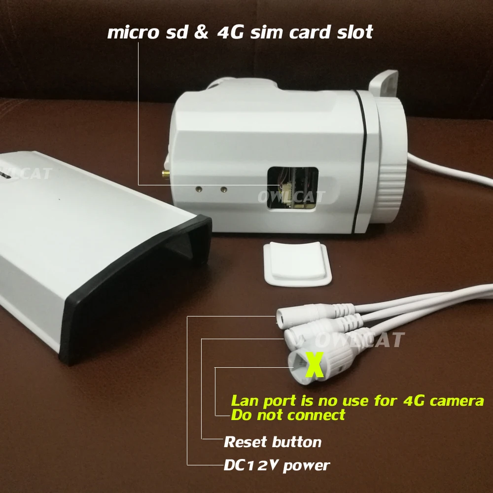 OwlCat HD 1080P Bullet PTZ 4G SIM Card IP Camera WIFI Outdoor 5X Zoom Auto Focus AP Motion Audio/MIC 2.0MP Security CCTV Camera