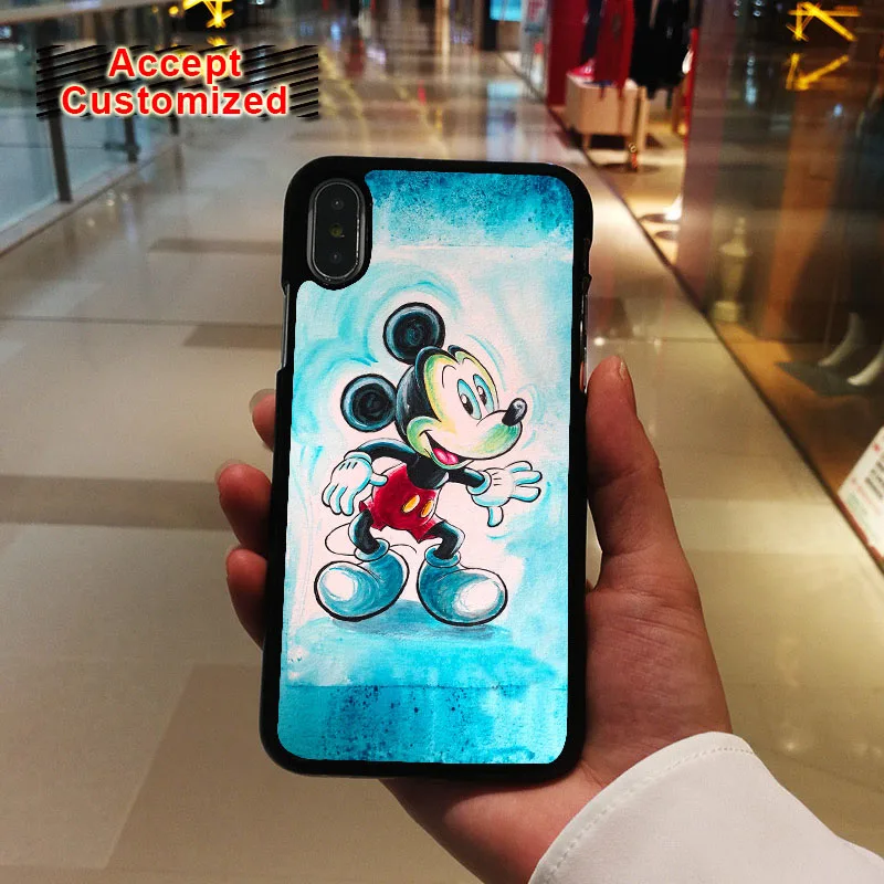 

Hard Shell Cover for iPhone 7 8 6 6S Plus 10 X XS Max XR 5 5S SE Mickey Case for Samsung Galaxy S8 S9 Plus Note 8 9 S6 S7 Edge