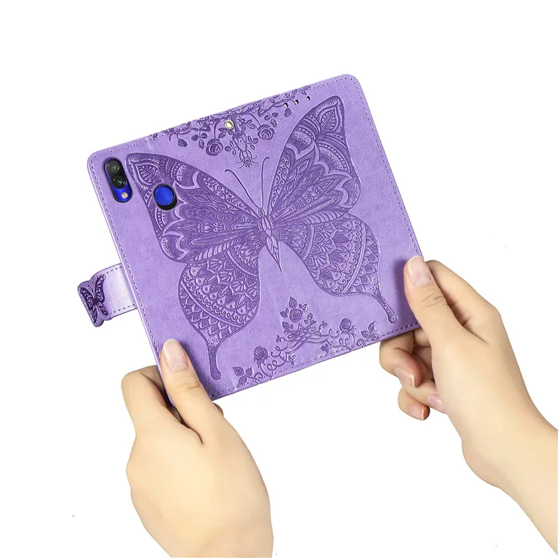 xiaomi leather case design 3D Butterfly Wallet Flip Case For Xiaomi Redmi 8 7A 6A 5 Plus 4A 4X Note 8 8T 5A 4 5 7 6 Pro Go Mi A1 5X A2 8 Lite 7A 8A Cover xiaomi leather case handle