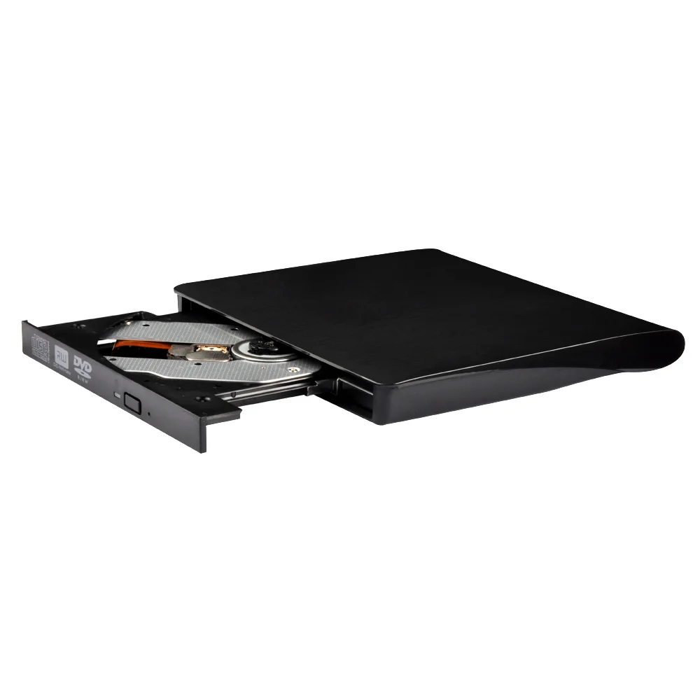Deepfox внешний тонкий USB 2 0 DVD RW/CD RW записывающее устройство CD ROM писатель оптический