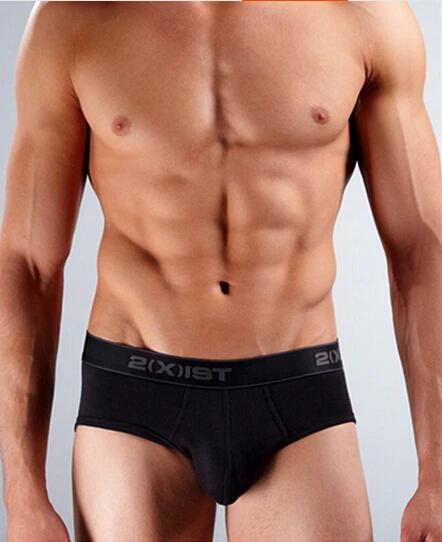 

2015 New 2xist men's underwear 100% cotton classic simplicity Mens briefs daily double,free shipping