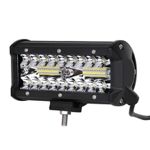 Best Price ECAHAYAKU 1pcs 120W Led Work Light Bar 7'' inch for Tractor Boat Off-Road Truck Suv Atv Spot Flood Combo 12V 24V Working Lights Best Price ECAHAYAKU 1pcs 120W Led Work Light Bar 7'' inch for Tractor Boat Off-Road Truck Suv Atv Spot Flood Combo 12V 24V Working Lights