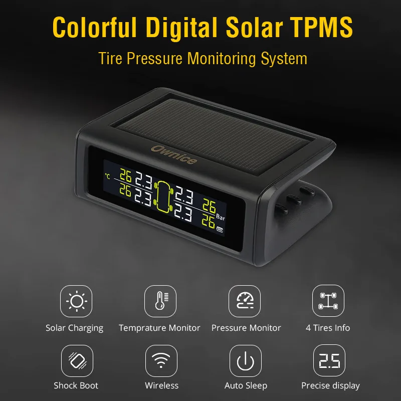 Ownice смарт беспроводной автомобиль TPMS система контроля давления в шинах