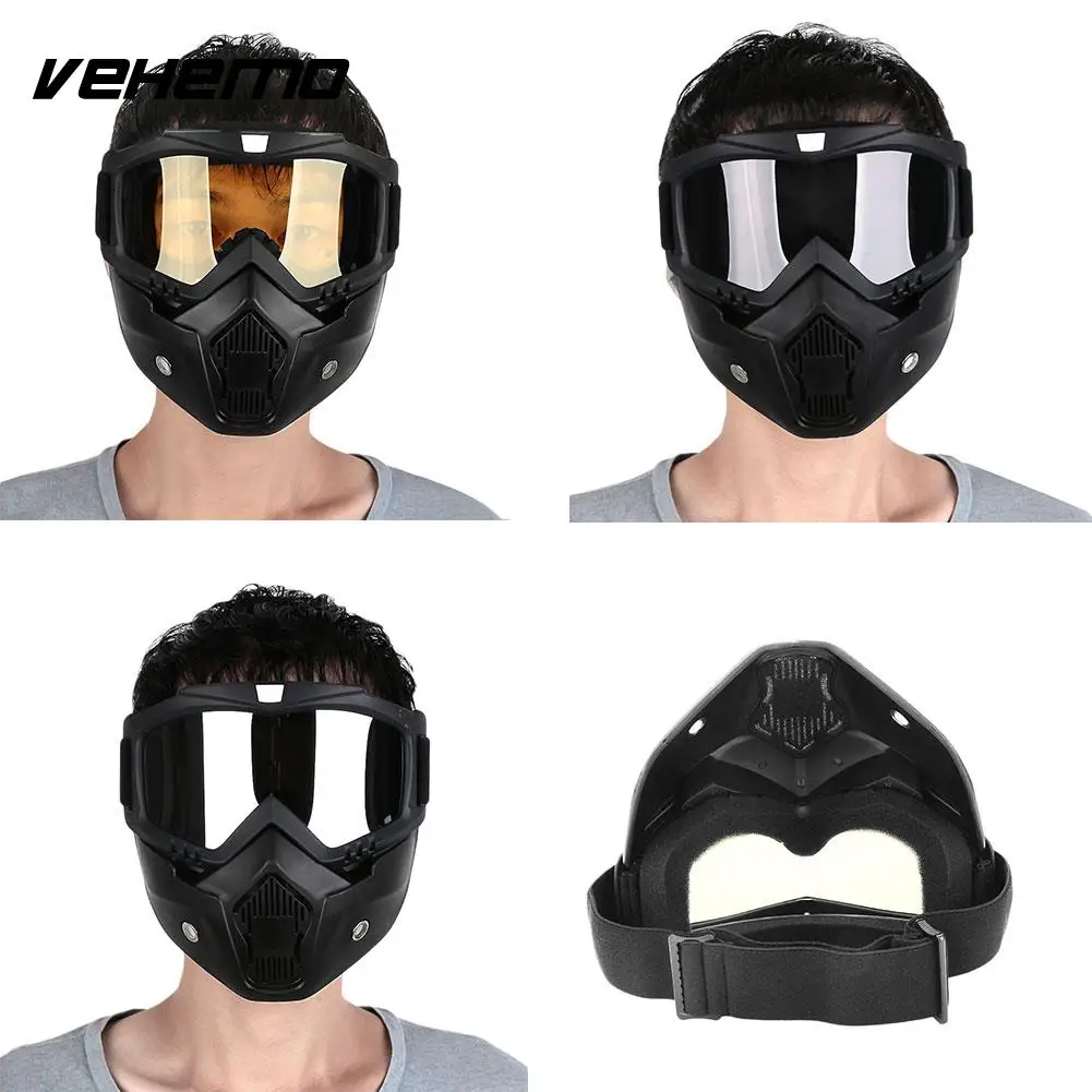

Vehemo Sale Modular Mask Detachable And Mouth Filter Open Face Motorcycle Half Helmet