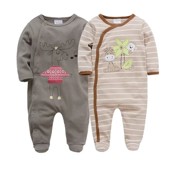 

2019 Brand Baby Romper 2 pcs/lot Long Sleeve Cotton Baby Clothes roupa de bebes 0 3 6 9 12 months Jumpsuit