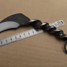 Фиксированный karambit Кемпинг многофункциональный инструмент для выживания тактический карманный нож холодная сталь мачете Ручная ковка твист клинок в форме клешни ножи