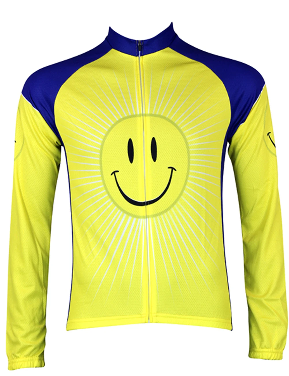 

Smiley Alien SportsWear Mens Long Sleeve Cycling Jersey Cycling Clothing Bike Shirt Size 2XS To 6XL
