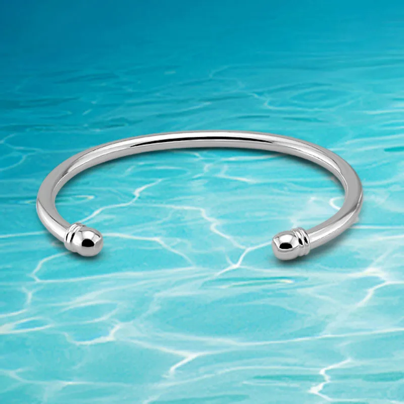 Браслет из серебра 925 пробы шириной 4 мм для мужчин и женщин|bangle love|bangles lyricsjewelry center