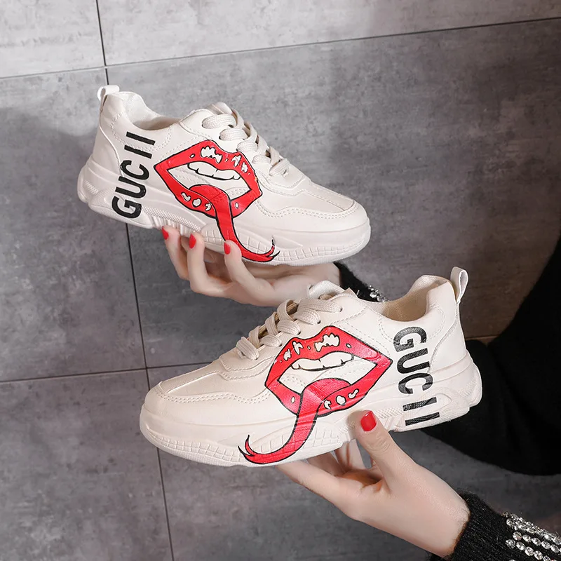 

EABXZ 2019 new big size daddy shoes ins female Hara shoes fashion lovers sports shoes issued on behalf generation sneakers