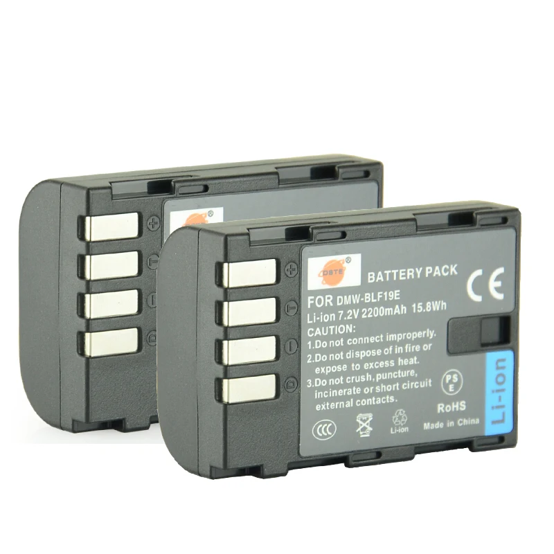 Preise DSTE 2 PCS DMW BLF19E BLF19 Wiederaufladbare Kamera Batterie für Panasonic Lumix DMC GH3 DMC GH4