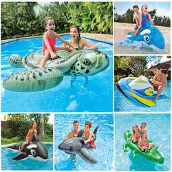 Надувная игрушка для бассейна черепаха плавающая рядная надувная кровать для взрослых детей с креплением для животных кольцо для плавания