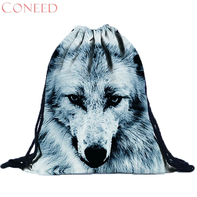 

CONEED School Bags Fashion Charming Nice Best Gift Unisex 3D Printing Drawstring Shopping bag Trvel bag drop ship Oct16