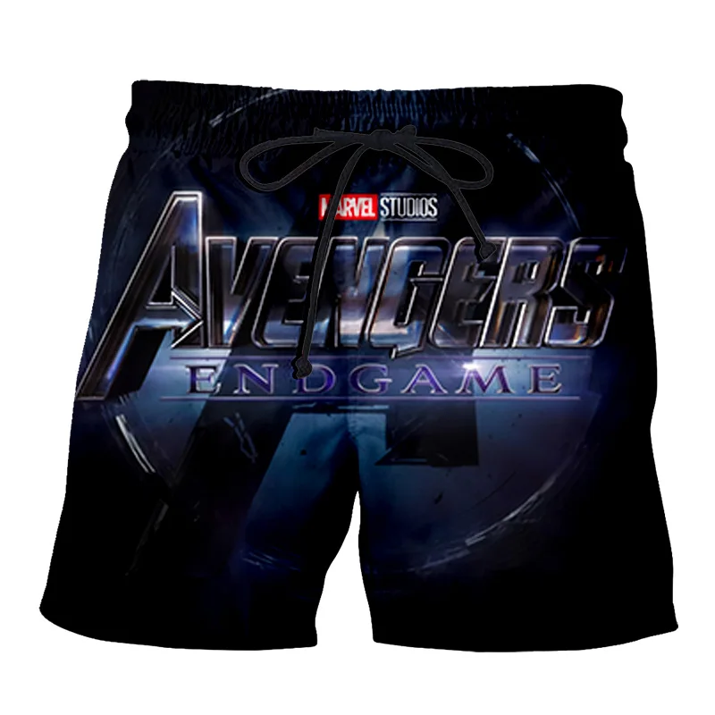PLstar Космос чудный Фильм Мстители эндшпиль Для мужчин; Летние повседневные шорты 3D печати свободные пляжные гладить мужские шорты Прямая