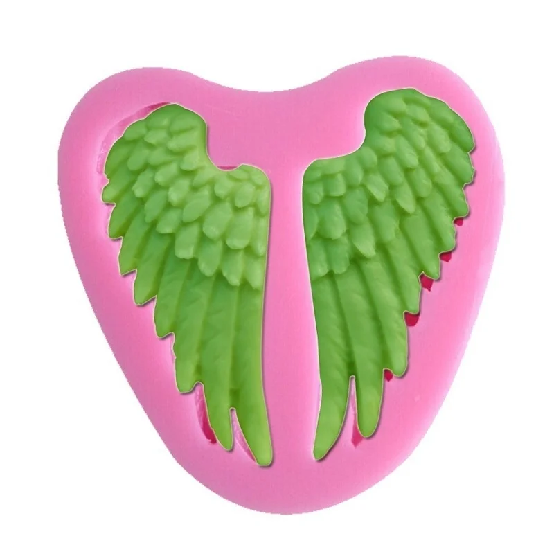

3D angel wings chocolate silicone mold fondant cake decoration mold soft clay mold
