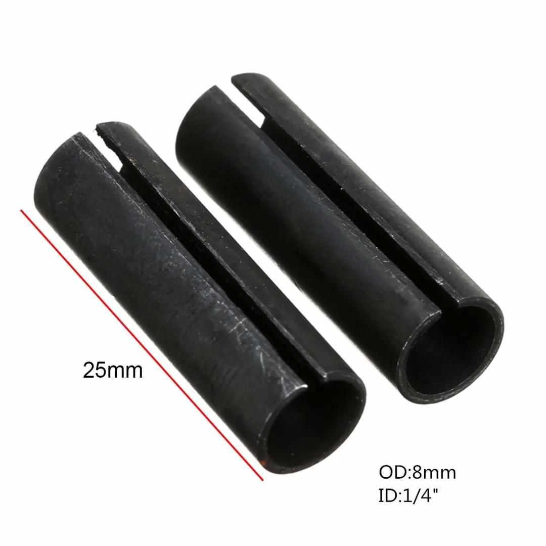 2pcs Power Collet Chuck Adapter 8mm to 1/4" Mayitr Milling Tool for Tools Bits CNC Router Parts Engraving Machine ER Collet