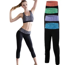 Женские спортивные штаны, колготки для фитнеса, укороченные брюки, Женский Спортзал Бодибилдинг, спортивные для йоги и бега, леггинсы для бега, быстросохнущие