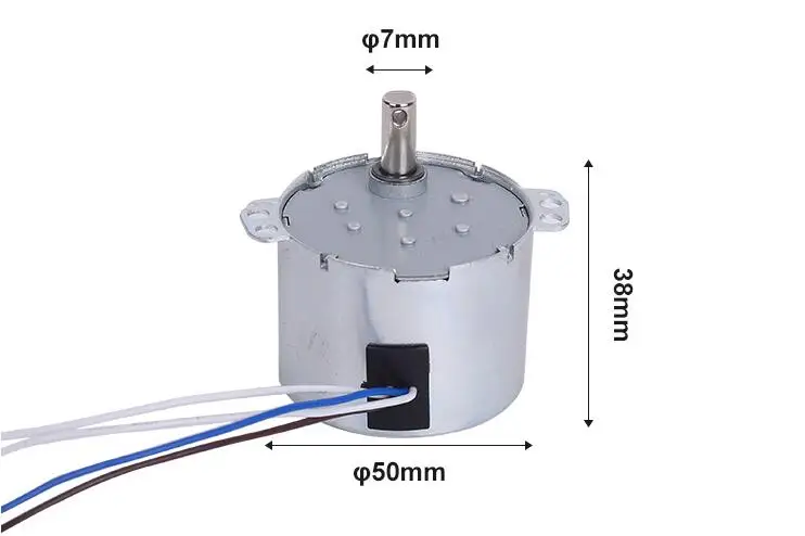 50KTYZ permanent magnet synchronous motor 220V 6.5W 2.5/5/10/20/30RPM AC motor