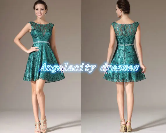 dark teal homecoming dress