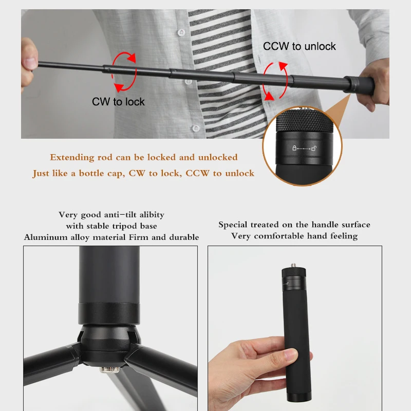 osmo Pocket  Extended selfie sticktripod Handheld gimbal stabilize holder For DJI osmo Pocket camera  accessories 1 (44)