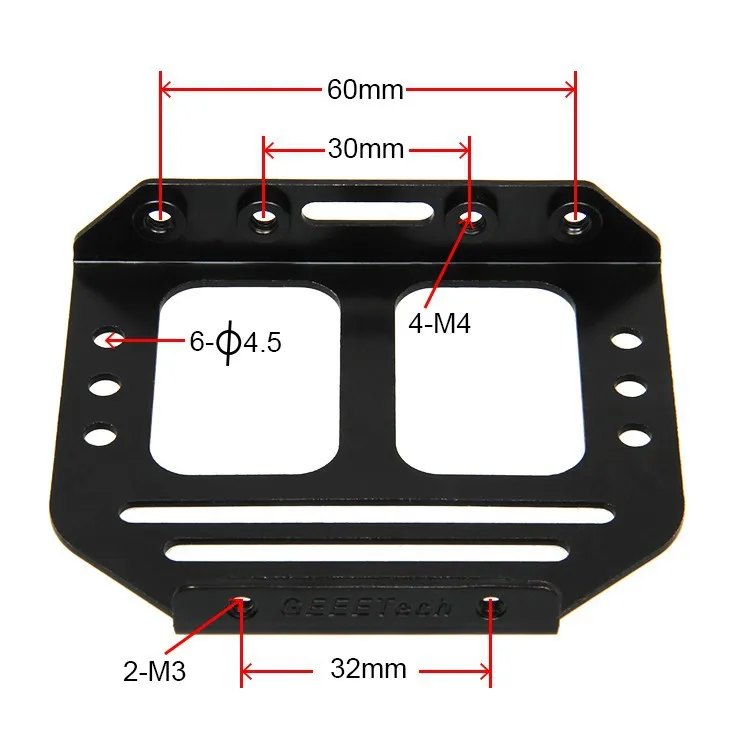 Geeetech MK8 двойной экструдер металлический держатель для двух головок 3D-принтеры