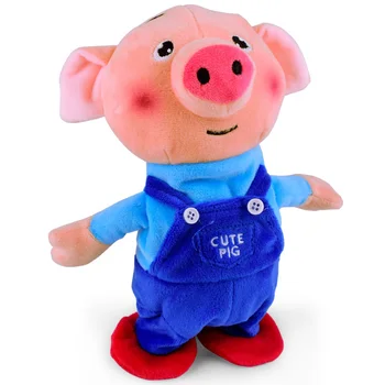 

Electric stuffed toy dog forwards towards the back doll