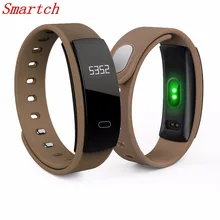 Smartch QS80 Bluetooth Smart Band Bracelet Wristband Heart Rate Sedentary Reminder Sleep Monitoring for IOS Android Smart Watch