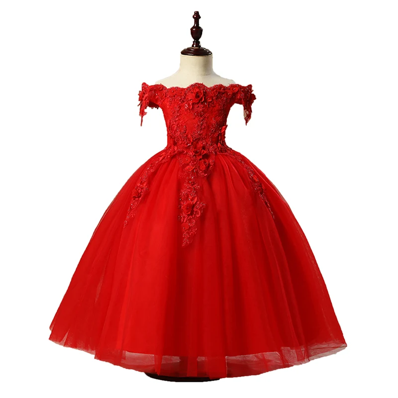 2018 Pink Flower Girl Tutu Dress Wedding Tulle Dress Girls Wedding Dresses Robe Demoiselle D'honneur Fille Kids Dress D 2018 Pink Flower Girl Tutu Dress Wedding Tulle Dress Girls Wedding Dresses Robe Demoiselle D'honneur Fille Kids Dress D