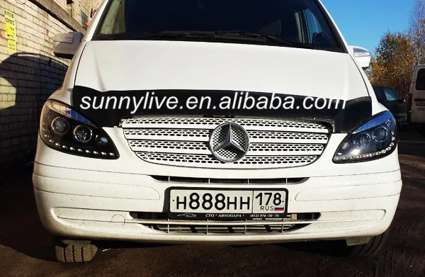 Правый ручной драйвер для Mercedes-Benz Viano фары w639 светодиодный головной фонарь 2006-2011 PW