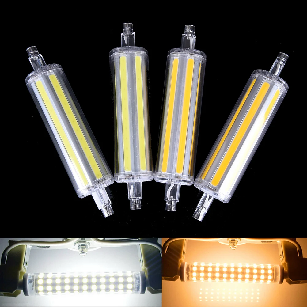 1pcs Powerful R7S Led Bulb 7W 14W Cob R7s Led 118mm 78mm Dimmable Regulable Instead Of Halogen Lamp Cob Energy Saving