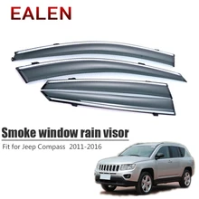 Ealen для Jeep Compass 2011 2012 2013 Vent Защита от солнца дефлекторы охранные предметы 4 шт./1 Набор дыма козырек на ветровом стекле