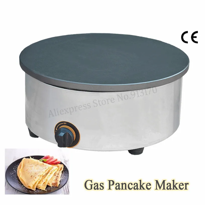 Газовая блинница машина Сковорода для блинов Omelettes Blinis Tacos Baker Banh Xeo Jianbing Maker не прилипающий для готовки поверхности 15," сковорода
