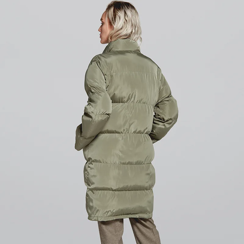 Chaud rose Veste Chaude Femmes Outwear Parkas D'hiver Épais Le Coton vert Beige Bas Rembourré Vestes Mode Slim Manteau 2019 Long Vers Épaississent noir U7PxwB