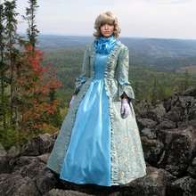 Платье 18 век Плюс Размер викторианские платья длинное атласное в викторианском стиле печать на заказ викторианское бальное платье